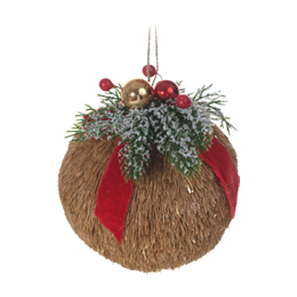 ESFERA NAVIDAD 16CM ROJO DORADO 831-D186-2602