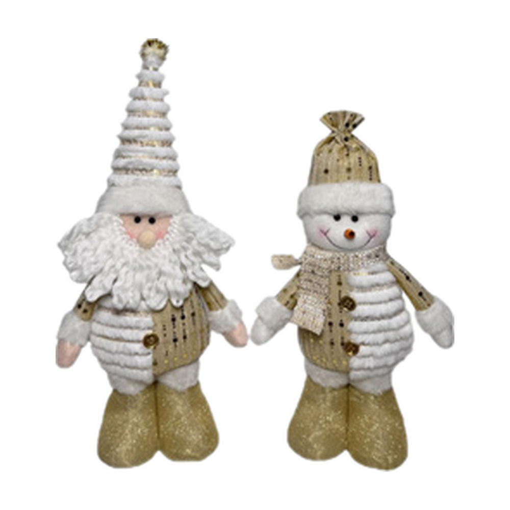 FIGURA NAVIDEÑA 30CM DORADO-BLANCO 831-321-2605H