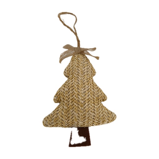 [281852] ORNAMENTO ARBOL 10.5X14CM NATURAL 831-D152-2684