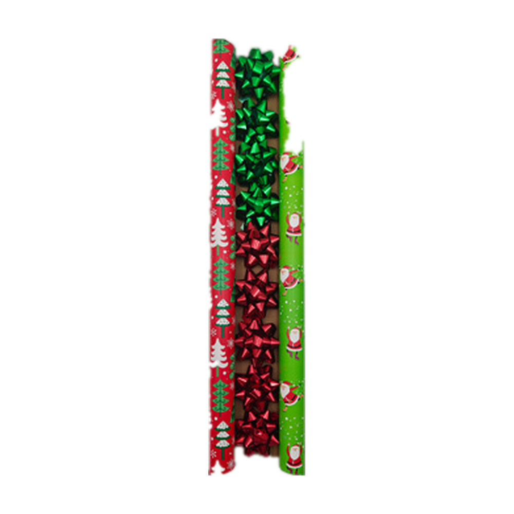 JUEGO 2 PAPELES REGALO 2M 9 LAZOS 831-D049-2601B