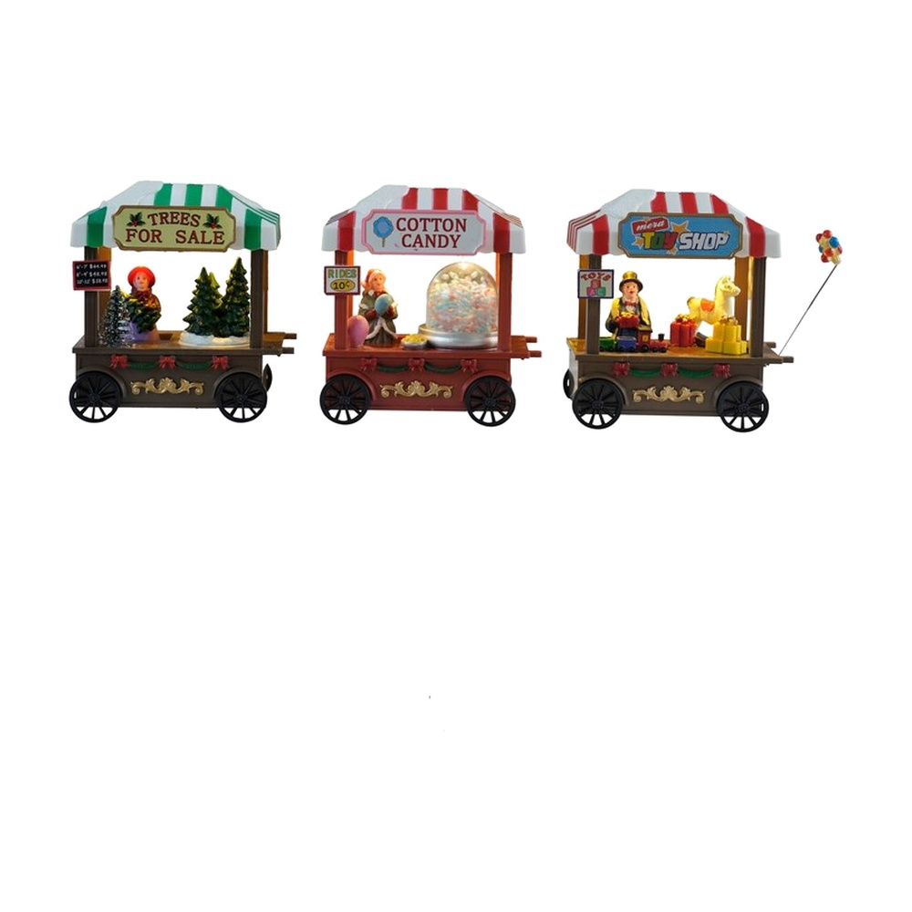 ESCENA NAVIDAD LED 13CM JUEGO 3 SIN 831-D011-2511