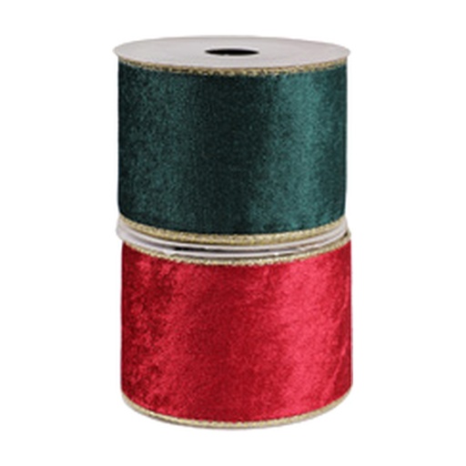 [281910] CINTA NAVIDEÑA 6CM 10YDS ROJO-VERDE 831-R002-2631
