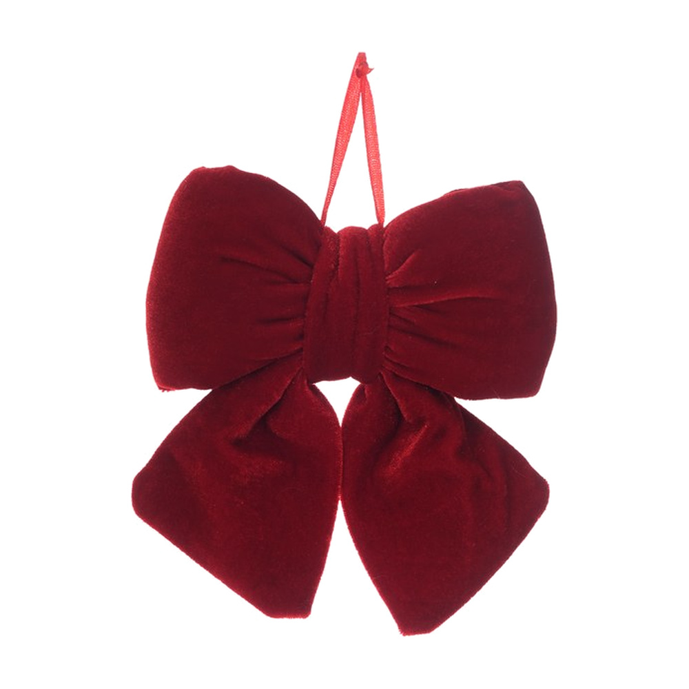 LAZO NAVIDEÑO 15X12CM ROJO OSCURO 831-D184-2617DR