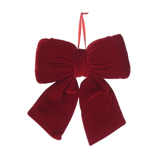 [281918] LAZO NAVIDEÑO 25X20CM ROJO OSCURO 831-D184-2618DR