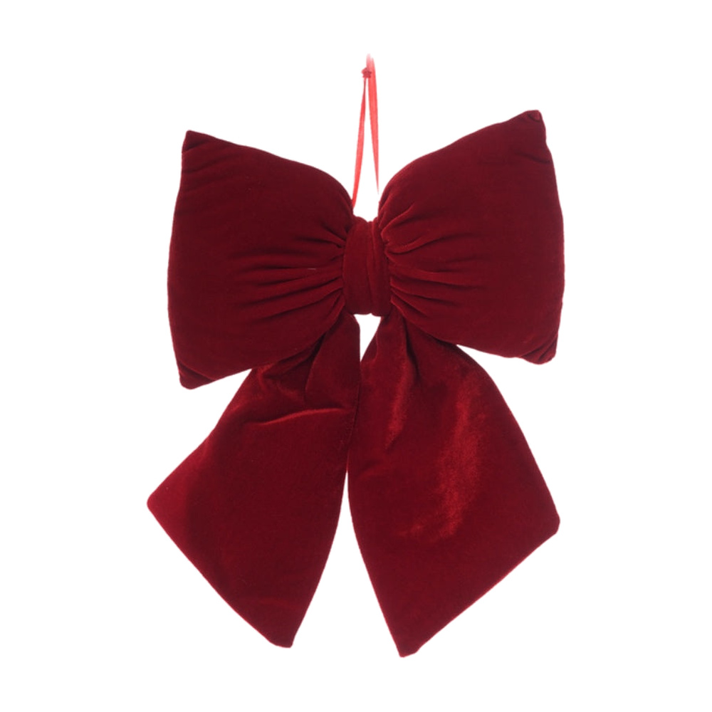 LAZO NAVIDEÑO 35X22CM ROJO OSCURO 831-D184-2619DR