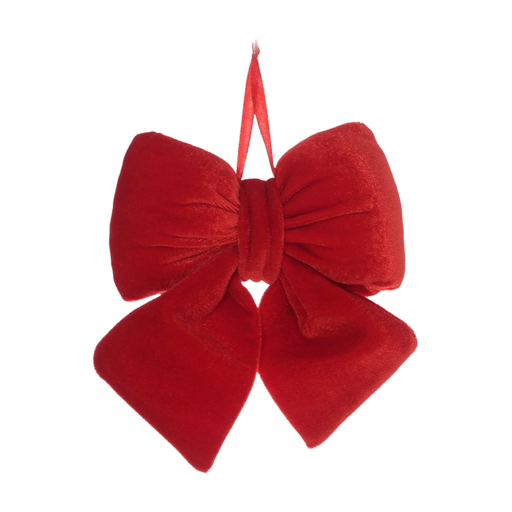 LAZO NAVIDEÑO ROJO 15X12CM 831-D184-2617R
