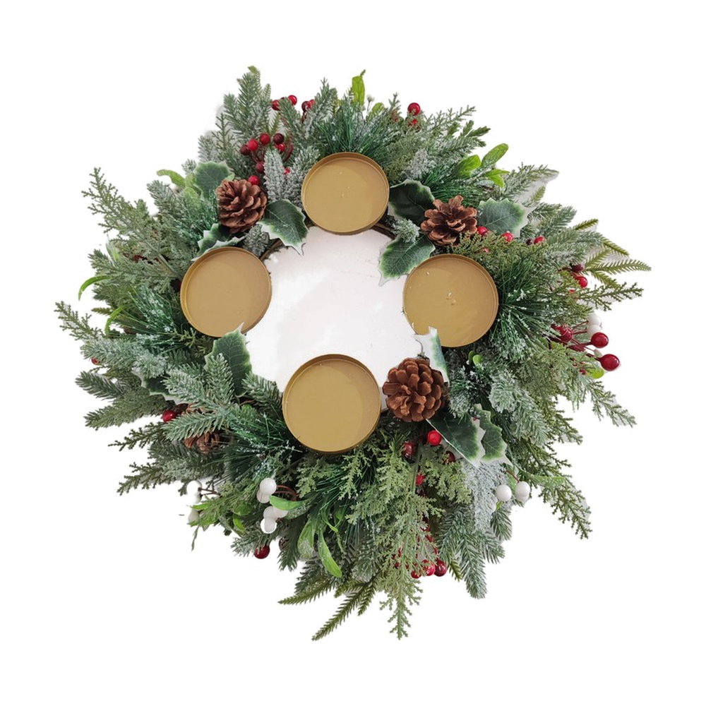 CORONA ADVIENTO VERDE 50CM 12 831-F009-26242