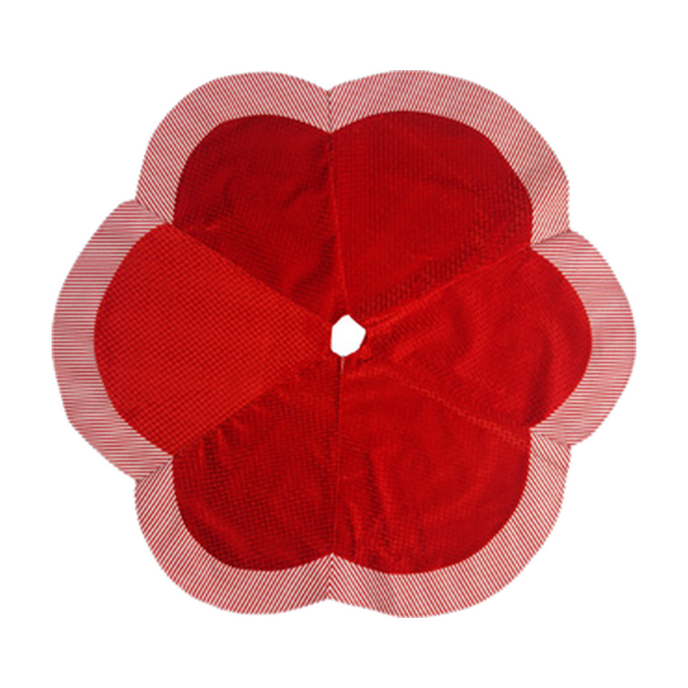 FALDA ÁRBOL 124CM ROJA 16 PIEZAS 831-XMTX254-2620M