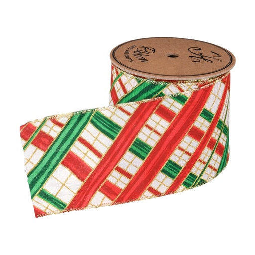[281981] CINTA NAVIDEÑA MULTICOLOR 10 CM X 10 831-R007-2694