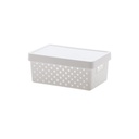 842 CESTO ORGANIZADOR C/TAPA BLANCO