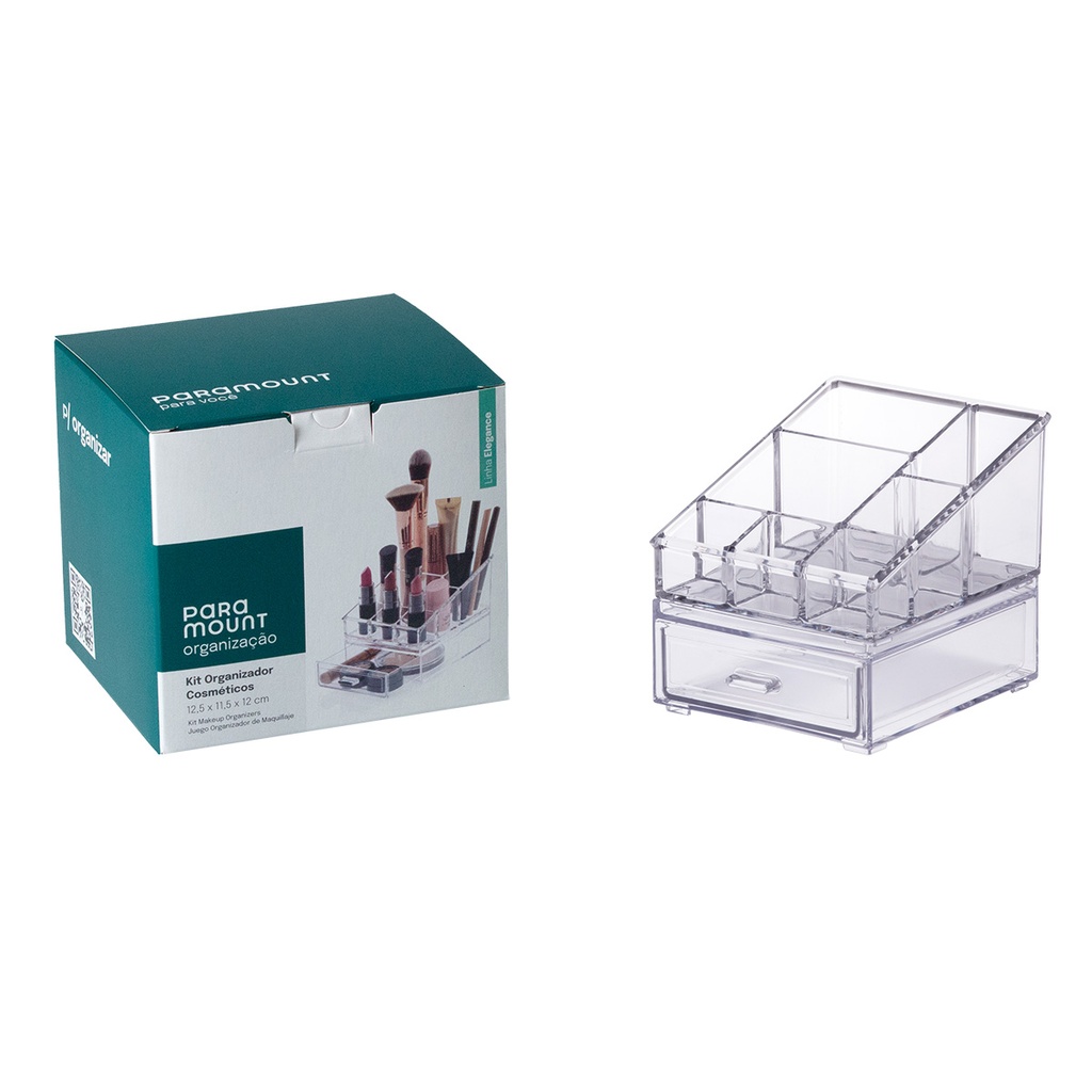 [132204] ORGANIZADOR DE COMESTICOS 12,5 X 11,5 X 12 CM 1085